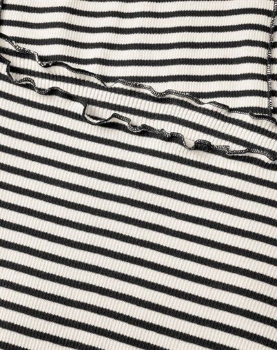 Mads Nørgaard - Stripe Siri Trøje - Vanilla Ice/Black